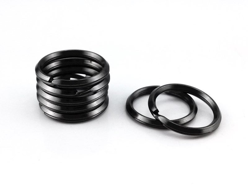 yueton 50pcs Gun Black Color Split Ring Chain Part for Car Home Keys Organization, Arts & Crafts, Lanyards - Image 2